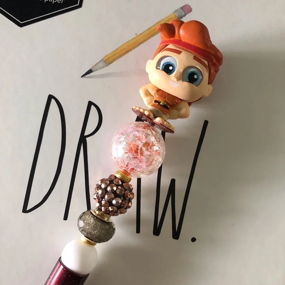 Disney Doorables: Hercules: Hercules handmade beaded pen